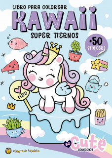 Libro Para Colorear Kawaii Super Tiernos